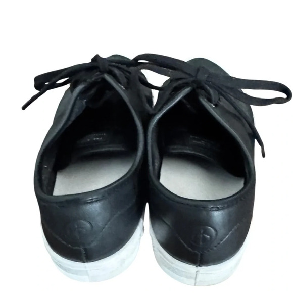 Rag & Bone‎ Standard Issue Black Leather Sneakers, Size 9, $225 Retail - Picture 3 of 6
